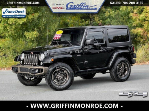 2017 Jeep Wrangler for sale at Griffin Mitsubishi in Monroe NC