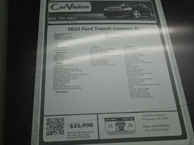 2022 Ford Transit Connect XL