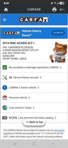 2016 GMC Acadia SLT-1