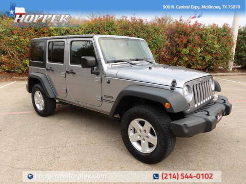 2017 Jeep Wrangler Unlimited for sale at HOPPER MOTORPLEX in Plano TX