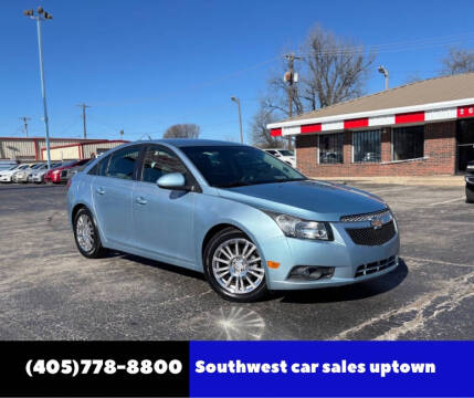 2012 Chevrolet Cruze for sale at Southwest Car Sales Uptown in Oklahoma City OK