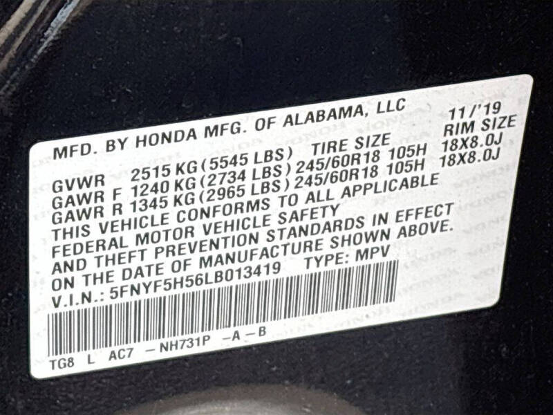 2020 Honda Pilot EX-L