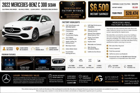 2022 Mercedes-Benz C-Class C 300