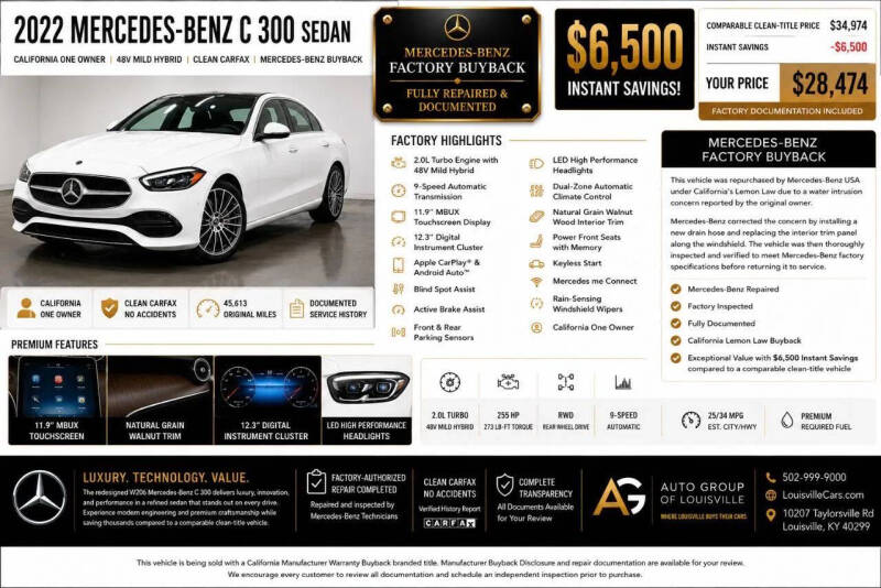 2022 Mercedes-Benz C-Class C 300