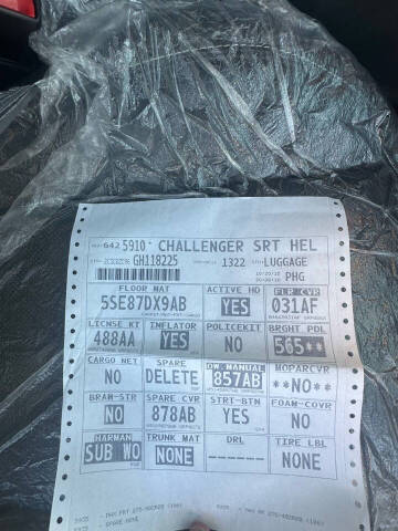 2016 Dodge Challenger SRT Hellcat