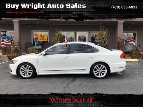 2016 Volkswagen Passat for sale at Buy Wright Auto Sales in Rogers AR