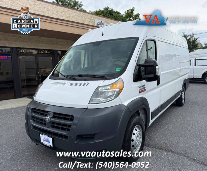 2017 RAM ProMaster for sale at Va Auto Sales in Harrisonburg VA