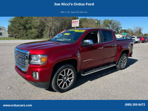 2021 GMC Canyon for sale at Joe Ricci's Ordus Ford in Bad Axe MI