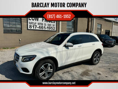 2018 Mercedes-Benz GLC for sale at BARCLAY MOTOR COMPANY in Arlington TX
