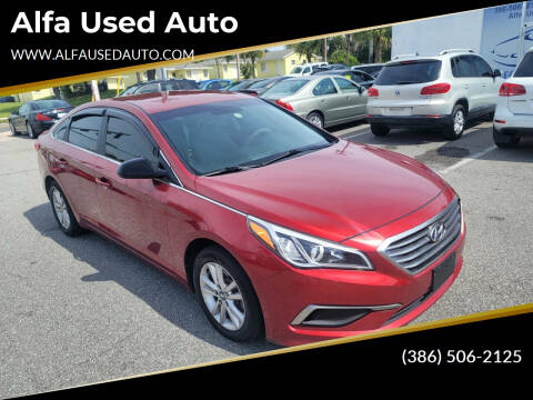 2016 Hyundai Sonata for sale at Alfa Used Auto in Holly Hill FL