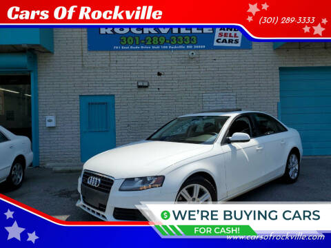 2010 Audi A4 for sale at Cars Of Rockville in Rockville MD