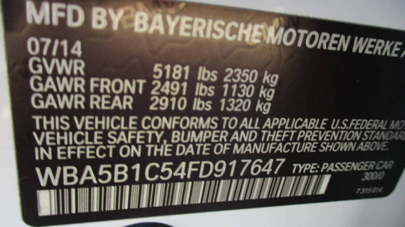2015 BMW 5 Series 535i