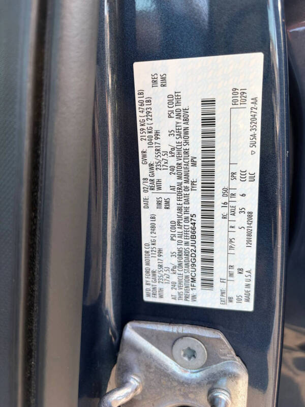 2018 Ford Escape SE