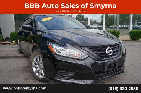 2018 Nissan Altima for sale at BBB Auto Sales of Smyrna in Smyrna TN