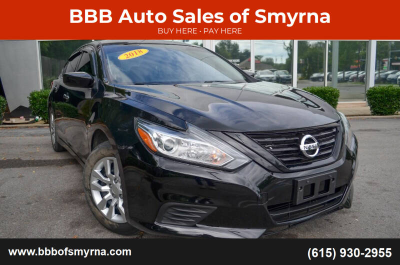 2018 Nissan Altima for sale at BBB Auto Sales of Smyrna in Smyrna TN