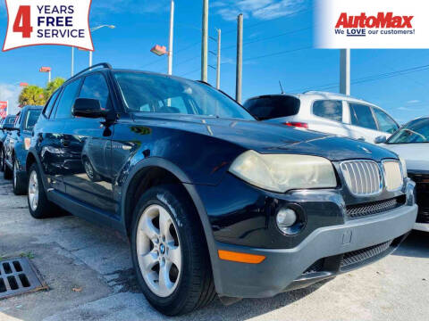 2008 BMW X3 for sale at Auto Max in Hollywood FL