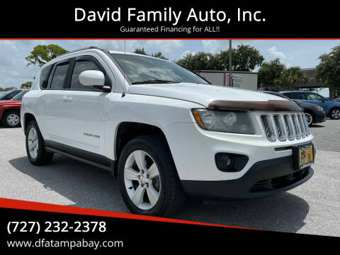 2014 Jeep Compass for sale at David Family Auto, Inc. in New Port Richey FL