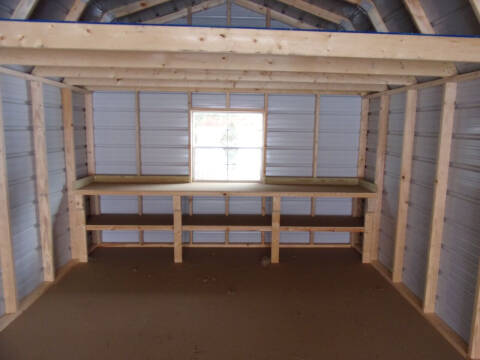 12 x 32 metal lofted garage