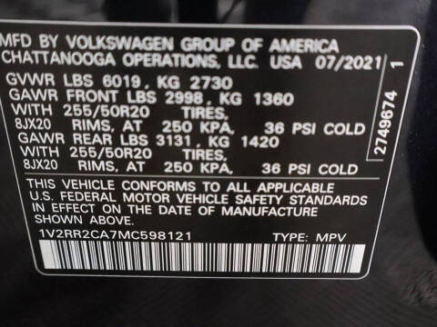 2021 Volkswagen Atlas