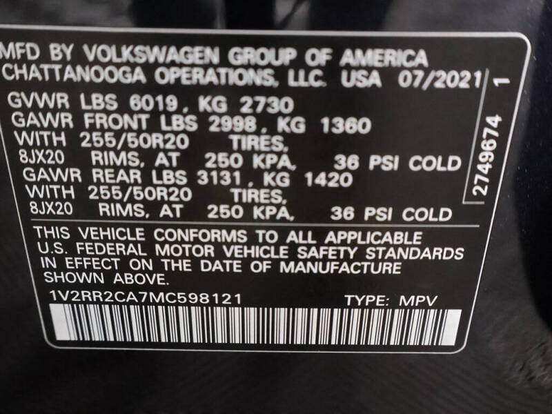 2021 Volkswagen Atlas