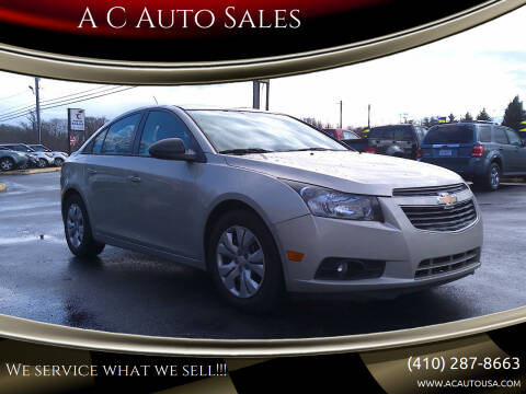 2014 Chevrolet Cruze for sale at A C Auto Sales in Elkton MD