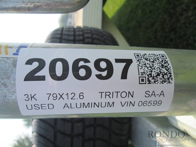 2015 Triton Aluminum Single Axle Utility A