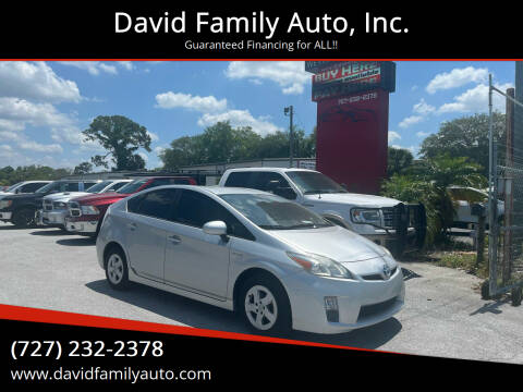 2010 Toyota Prius for sale at David Family Auto, Inc. in New Port Richey FL