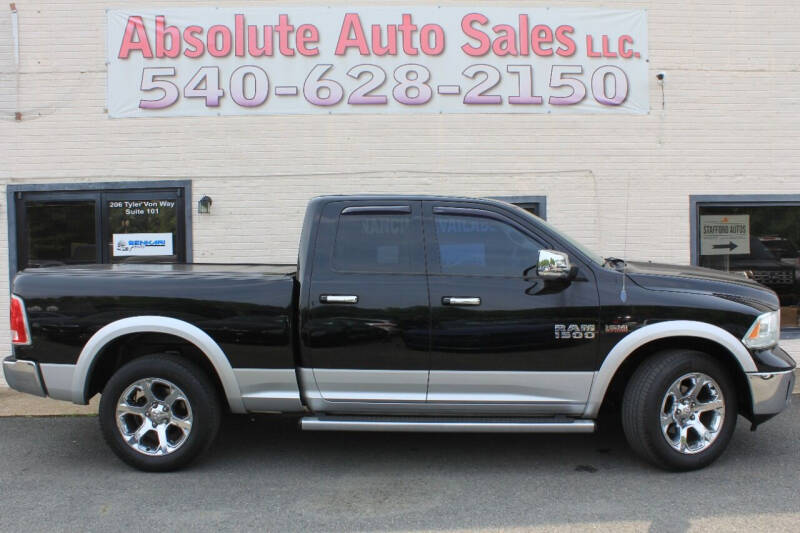 2013 RAM 1500 for sale at Absolute Auto Sales in Fredericksburg VA