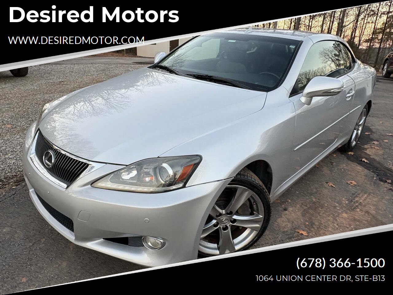 Gray 2012 Lexus IS 350C Base Convertible 2dr Convertible 2