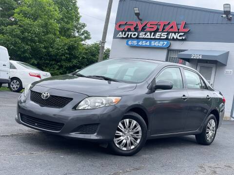 2010 Toyota Corolla for sale at Crystal Auto Sales Inc in Nashville TN