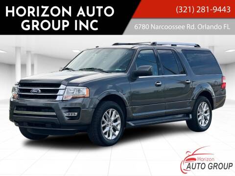 2017 Ford Expedition EL for sale at HORIZON AUTO GROUP INC in Orlando FL