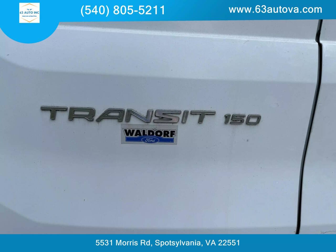 2015 Ford Transit for sale at 63 Auto Inc in Spotsylvania, VA