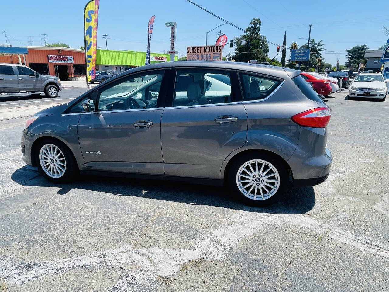 Gray 2013 Ford C-MAX Hybrid SEL SEL 4dr Wagon 2