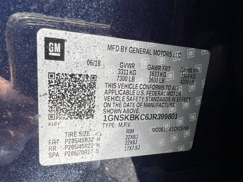 2018 Chevrolet Tahoe LT