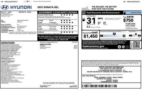 2023 Hyundai Sonata SEL
