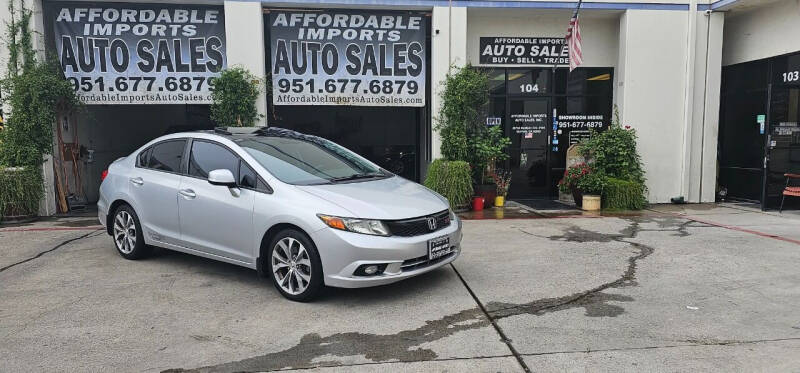 2012 Honda Civic for sale at Affordable Imports Auto Sales in Murrieta CA