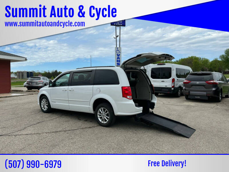 2014 Dodge Grand Caravan for sale at Summit Auto & Cycle in Zumbrota MN
