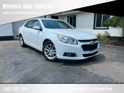 2015 Chevrolet Malibu for sale at Western Auto Sales Inc in Farmington Hills MI