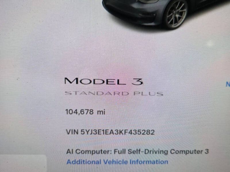 2019 Tesla Model 3 Standard Range Plus