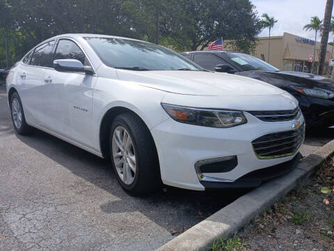 2017 Chevrolet Malibu for sale at Blue Lagoon Auto Sales in Plantation FL