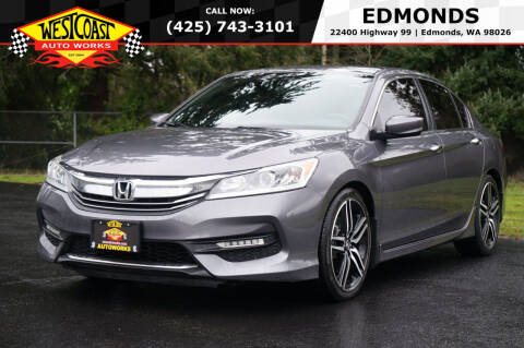 2016 Honda Accord for sale at West Coast AutoWorks -Edmonds in Edmonds WA