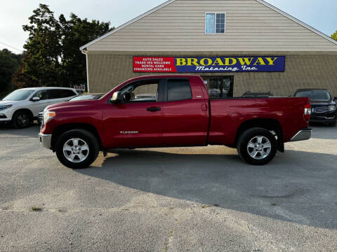 2016 Toyota Tundra for sale at Broadway Motoring Inc. in Ayer MA