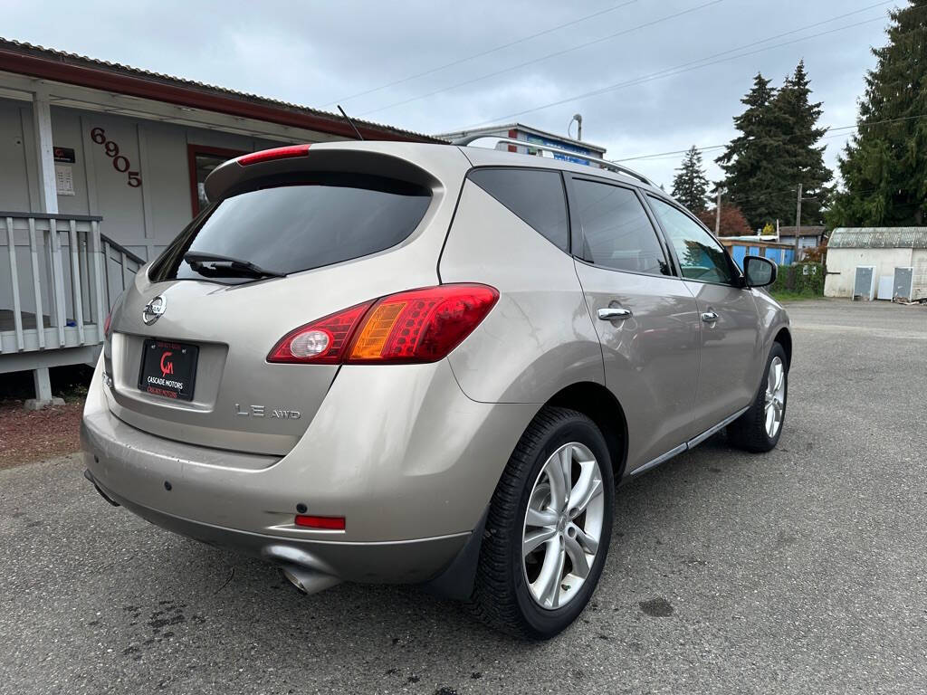 2009 Nissan Murano for sale at Cascade Motors in Olympia, WA