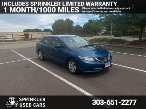 2015 Honda Civic for sale at Sprinkler Used Cars in Longmont CO