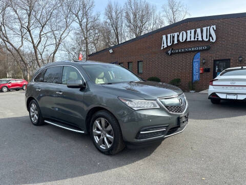 2016 Acura MDX for sale at Autohaus of Greensboro in Greensboro NC