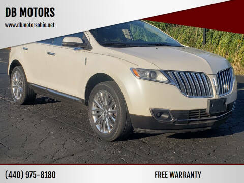 2012 Lincoln MKX for sale at DB MOTORS in Eastlake OH