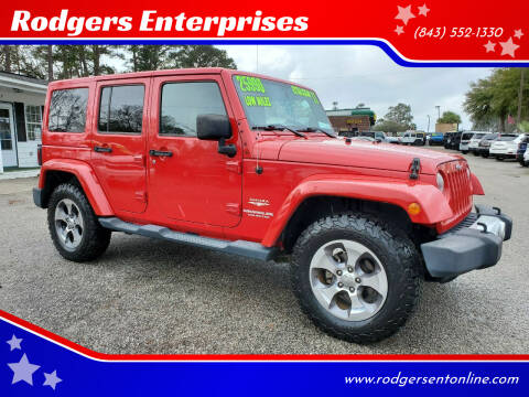 2011 Jeep Wrangler Unlimited for sale at Rodgers Wranglers in North Charleston SC