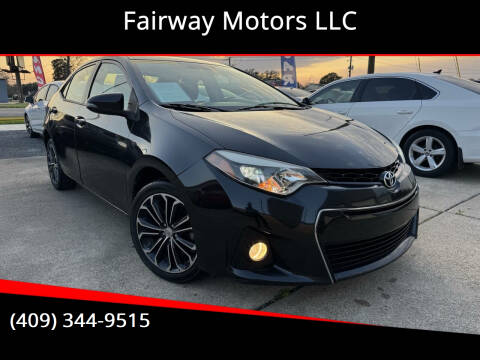 2015 Toyota Corolla for sale at Fairway Motors LLC in Port Arthur TX