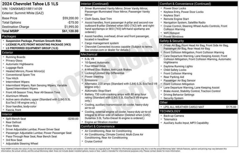 2024 Chevrolet Tahoe LS