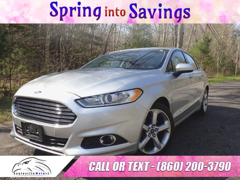 2016 Ford Fusion for sale at EAGLEVILLE MOTORS LLC in Storrs Mansfield CT